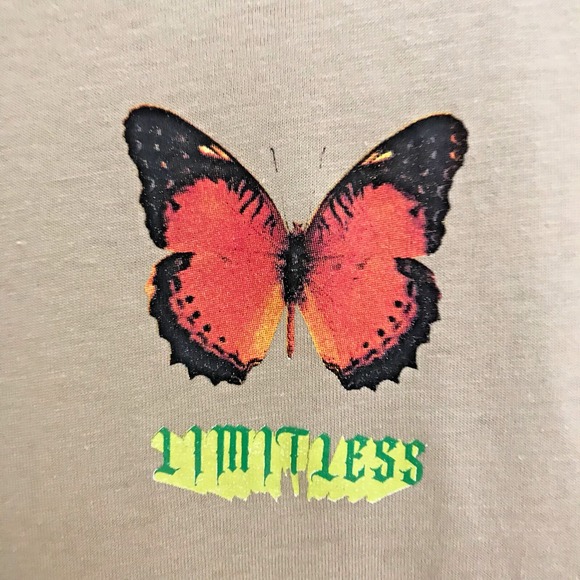 NEW 12 Butterfly Species "Limitless" T Shirt Size 2XL Sand Beige Shortsleeve NWT - Picture 5 of 9